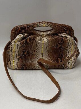 W. H. Petronela Genuine Python Skin Handbag